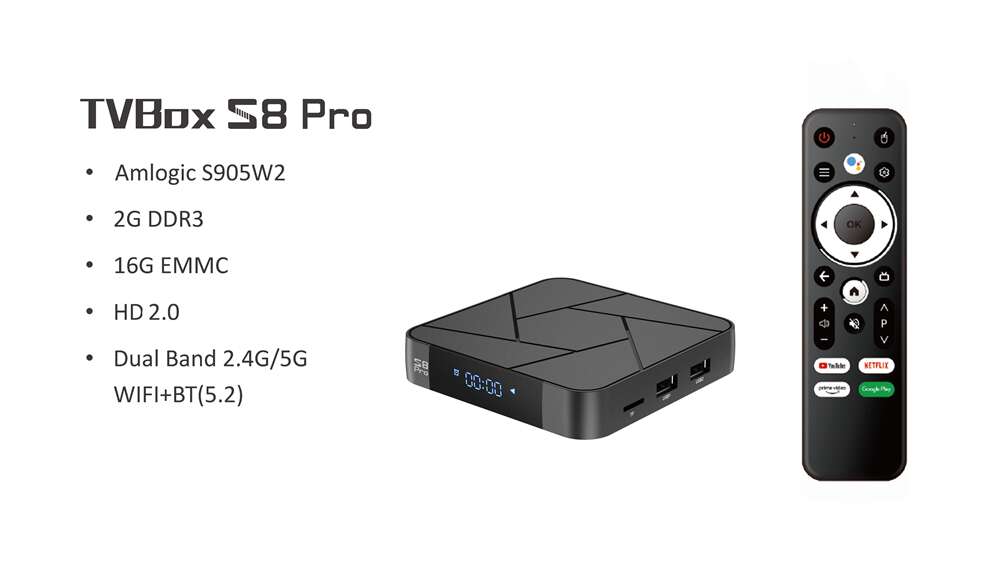 S8 Pro Amlogic S905W2 IPTV box: Transform Your TV Time